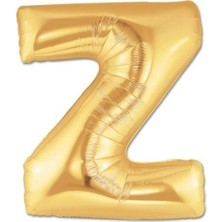 Fırsat Ayı Fırsatayı  Parti Balon Z Harf Folyo Balon Altın Renk 40 Inç