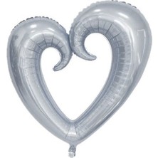 Fırsat Ayı Fırsatayı  Gümüş Kalp Balon