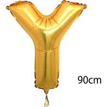 Pembecin  90 cm Y Harfi Folyo Balon Altın