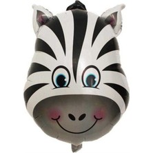 Fırsat Ayı Fırsatayı  Zebra Kafa Folyo Balon