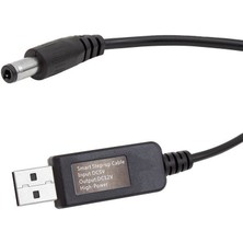 Powermaster 5V-12V USB To Dc 5.5x2.5mm Kablo 12V 1A