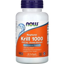 Now - Now Foods, Neptune Krill 1000, Double Strength, 1,000 Mg, 60 Softgels