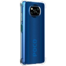 Kzy Xiaomi Poco X3 Pro Kapak Şeffaf Airbag Antishock Köşe Korumalı Silikon Kılıf