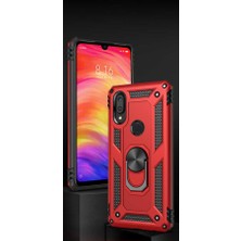 Heptek İletişim Samsung Galaxy A30 Kılıf Tank Zırh Yüzüklü Mıknatıslı Standlı Kapak (Vega)