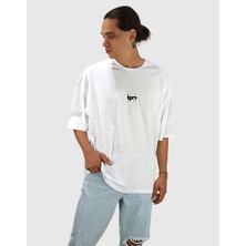 Bpm Design Mythology Oversize Tişört Beyaz