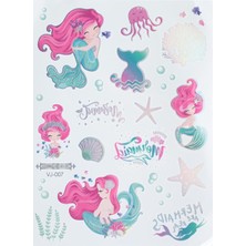 Flash Tattoos Flash TattoosFlash Tattoos Pembe Denizkızı Geçici Dövme
