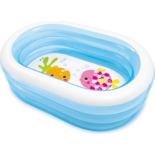 intex Şeffaf Oval Havuz 163X107X46 cm