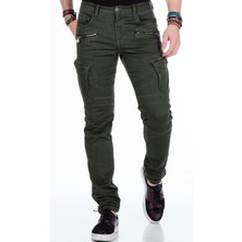 Cipo & Baxx CD424 Kargo Cepli Slim Fit Haki Erkek Pantolon