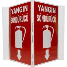 Bilgeden Panaromik Yangın Söndürme Cihazı Burada Levhası Dekota