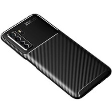 MobaxAksesuar Huawei P40 Lite 5g Kılıf Karbon Silikon Case