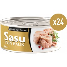 Sasu Klasik Ton Balığı Bütün Dilim  24 x 80 gr (1 Koli)