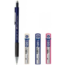Faber-Castell 1347 Versatil Kalem 0.7 mm Lacivert + 0.7 mm Uç 3'lü