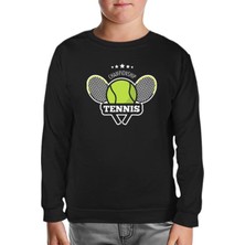 Lord T-Shirt Tenis Şampiyonası Siyah Çocuk Sweatshirt