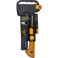 Fiskars Parçalama Baltası Xs X7 + Bileme Aparatı Set