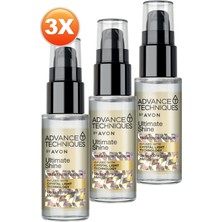 Avon Advance Techniques Parlaklık Veren Saç Serumu 30 Ml. Üçlü Set