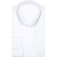 Süvari Slim Fit Beyaz Erkek Gömlek