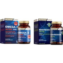 Nutraxin Omega 3 Ultra 2500 Mg Balık Yağı 30 Yumuşak Kapsül + Magnesium Citrate 250 Mg 60 Tablet