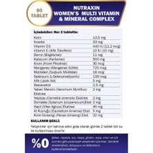 Nutraxin Koenzim Q10 Içeren Balık Yağı - Omega-3 + Co Q-10 60 Yumuşak Kapsül + 14 Vitamin 8 Mineral Içerikli Multivitamin ve Mineral Complex Kadın 60 Tablet