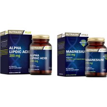Nutraxin Alfa Lipoik Asit 200 Mg 60 Tablet + Magnezyum Takviyesi 250 Mg 60 Tablet