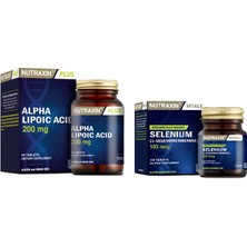 Nutraxin Alfa Lipoik Asit 200 Mg 60 Tablet + Selenyum Takviyesi 100 Mcg 100 Tablet