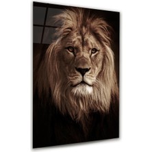 Glass Art Aslan Dikey Cam Tablo