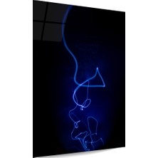 Glass Art Soyut Manipülasyon Dikey Cam Tablo