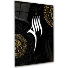 Glass Art Islami Dikey Cam Tablo