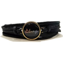 Modaroma Harry Potter Always Mineli Deri Ip Bileklik