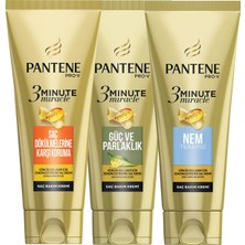 Pantene 3 Minute Miracle Saç Bakım Krem 3'lü Set 200 Ml.