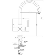 ECA Çift Akışlı (Dual Flow) Eviye Bataryası 102118137