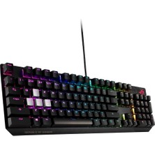 Asus ROG Strix Scope Aura Sync RGB Türkçe NX Blue Switch Geniş Ctrl Tuşu Mekanik Oyuncu Klavye