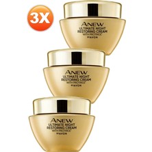 Avon Anew Ultimate Multi-Performance Gece Kremi 50 Ml. Üçlü Set