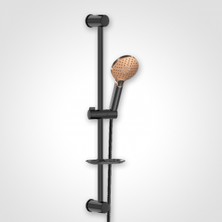 Valtemo Valtema Raınmax Bronze Black Slıdıng Sürgülü Duş Seti VS-6750