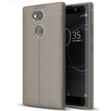 MobaxAksesuar Sony Xperia Xa2 Ultra Kılıf Deri Tarzı Niss Silikon Case