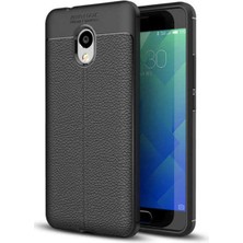 MobaxAksesuar Meizu M5S Kılıf Deri Tarzı Niss Silikon Case