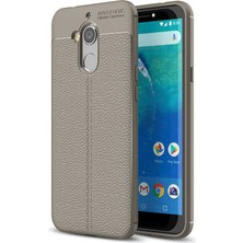 MobaxAksesuar General Mobile 8 Go Kılıf Deri Tarzı Niss Silikon Case