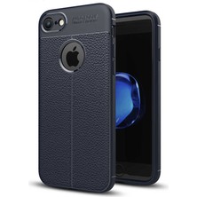 MobaxAksesuar Apple iPhone 7 Kılıf Deri Tarzı Niss Silikon Case