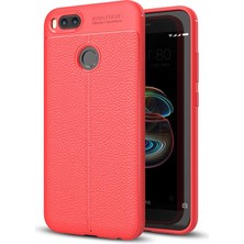 MobaxAksesuar Xiaomi Mi 5x Kılıf Deri Tarzı Niss Silikon Case