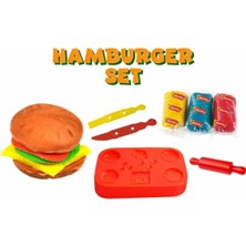 Apiko Shop Hamburger Mini Set Oyun Hamuru Hamburger Yapma Seti 7 Parça