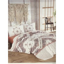 Cotton Box Riva Kahve Çift Kişilik Yastık Kılıfı ve Pike