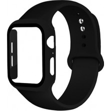 Ally Apple Watch Uyumlu 4-5-6 40MM Silikon Kordon Kayış ve Ekran Koruyucu Kılıf