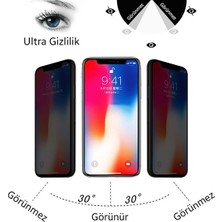 Ally Iphone 11 Pro Max - Xs Max  Privacy Gizli Hayalet Tempered Cam Ekran Koruyucu AL-34222