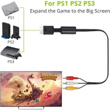 Fano Ps2 Ps1 Ps3 - Av Kablosu Playstation 1 2 3 Için Uyumlu Av Kablosu