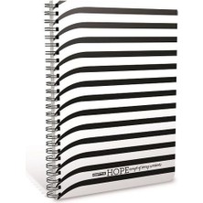 Gıpta Hope Spiralli Karton Kapak Defter 18;5x26 80 Yaprak Kareli