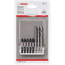 Bosch - Impact Control Serisi Hex-9 Ceramic/powerbit 8'li Set