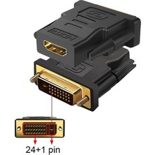 Brs Dvı  24+1 Pin Erkek - Hdmı Dişi Çevirici Adaptör