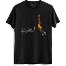 Alfa Tshirt Kobe Bryant Tasarım Baskılı Siyah Tshirt