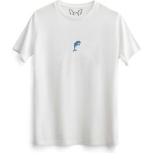 Alfa Tshirt  Animal Yunus Balığı Dijital Baskılı Çocuk Beyaz Tshirt