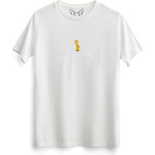 Alfa Tshirt  Animal Zürafa Resimli Dijital Baskılı Çocuk Beyaz Tshirt
