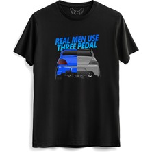 Alfa Tshirt Gtr Man Resimli Baskılı Çocuk Siyah Tshirt